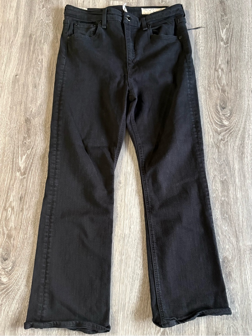 rag & bone Black Straight Leg Jeans